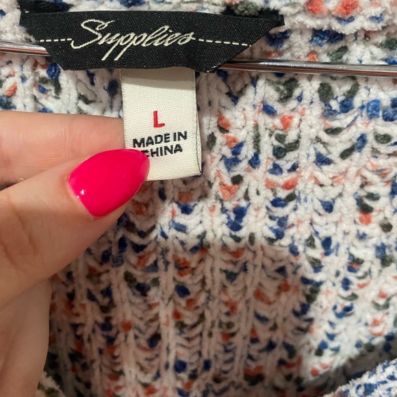 NWOT Multi-colored Knit Sweater - Picture 5 of 6